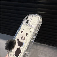 Thumbnail for Chic Bunny Panda Plush Tail Silicone iPhone Case - ArtGalleryZen