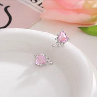 Thumbnail for Chic Crystal Heart Melting Earrings - ArtGalleryZen