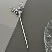 Thumbnail for Chic Crystal Inlaid Abstract Butterfly Chignon Hair Fork Hair Pin - ArtGalleryZen