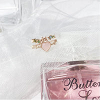 Thumbnail for Chic CZ Inlaid Enamel Floral Opal Heart Ring - ArtGalleryZen