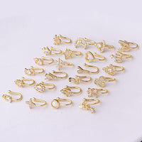 Thumbnail for Chic CZ Inlaid Non Piercing Adjustable Nose Ring - ArtGalleryZen