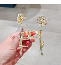 Thumbnail for Chic CZ Inlaid Opal Daisy Flower Chignon Claw Clip Hair Clip - ArtGalleryZen