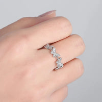 Thumbnail for Chic CZ Inlaid Silver Butterfly Ring - ArtGalleryZen