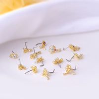 Thumbnail for Chic CZ Inlaid Stainless Steel Nose Piercing Nose Stud - ArtGalleryZen