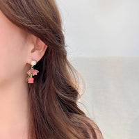 Thumbnail for Chic Dangling Rose Earrings - ArtGalleryZen