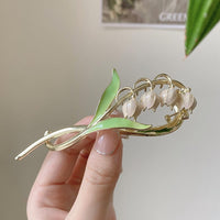 Thumbnail for Chic Enamel Bellflower Hair Twist Clip - ArtGalleryZen