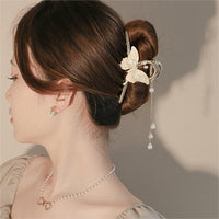 Thumbnail for Chic Enamel Butterfly Chignon Claw Clip Hair Clip - ArtGalleryZen