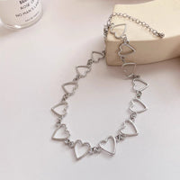Thumbnail for Chic Heart Chain Necklace - ArtGalleryZen