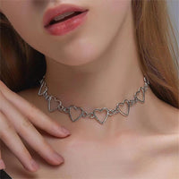 Thumbnail for Chic Heart Chain Necklace - ArtGalleryZen