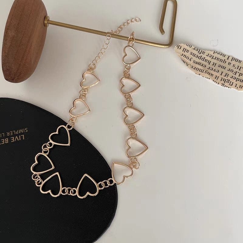 Chic Heart Chain Necklace - ArtGalleryZen