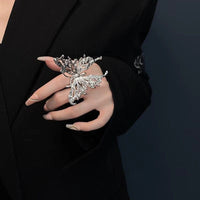Thumbnail for Chic Oversized Adjustable Butterfly Ring - ArtGalleryZen