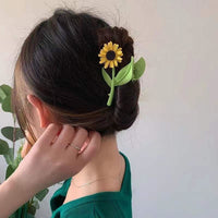 Thumbnail for Chic Sunflower Chignon Claw Clip Hair Clip - ArtGalleryZen