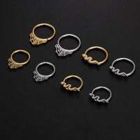 Thumbnail for Chic Titanium Steel Snake Cobweb Nose Piercing Nose Ring - ArtGalleryZen