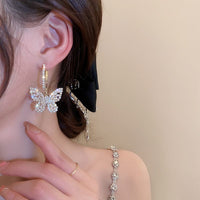 Thumbnail for Chic Zircon Butterfly Dangle Earrings - ArtGalleryZen