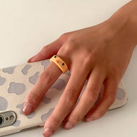 Thumbnail for Colorful Resin Duck Pattern Ring - ArtGalleryZen