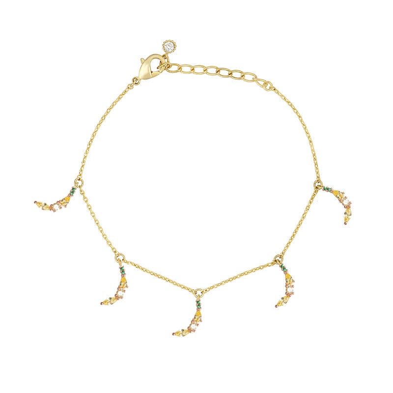 Dainty Colorful Crystal Fruits Bracelet - ArtGalleryZen