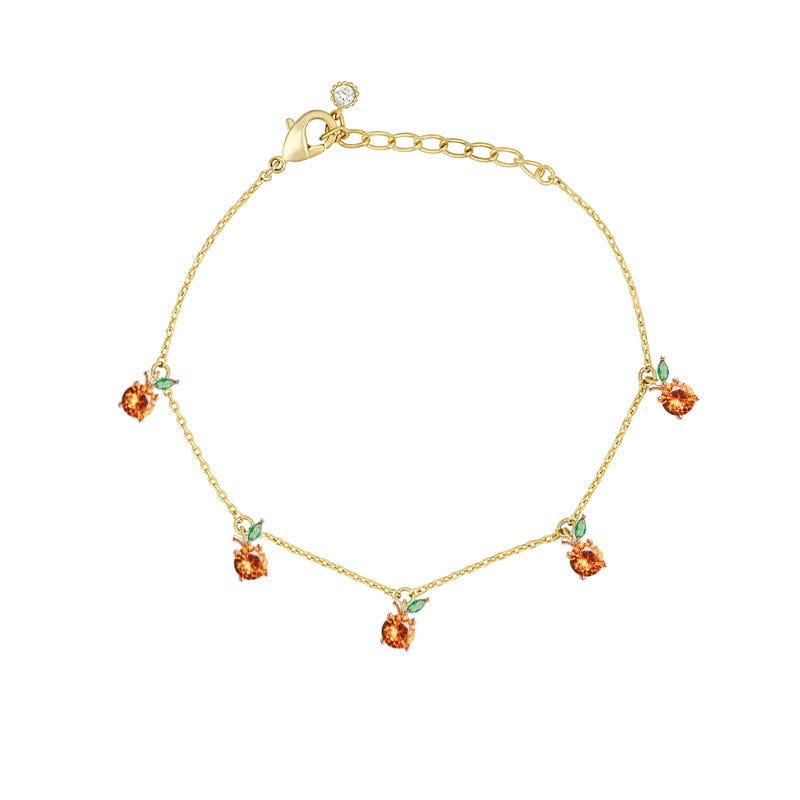 Dainty Colorful Crystal Fruits Bracelet - ArtGalleryZen