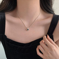 Thumbnail for Dainty Crystal Heart Matching Necklace - ArtGalleryZen
