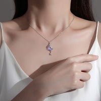 Thumbnail for Dainty CZ Inlaid Crystal Star Moon Phase Necklace - ArtGalleryZen