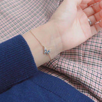 Thumbnail for Dainty CZ Inlaid Enamel Butterfly Necklace Bracelet Set - ArtGalleryZen