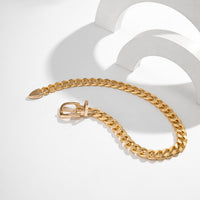 Thumbnail for Geometric Chunky Belt Chain Choker Necklace - ArtGalleryZen