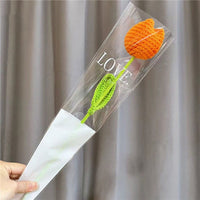 Thumbnail for Handmade Crochet Tulip Flower - ArtGalleryZen