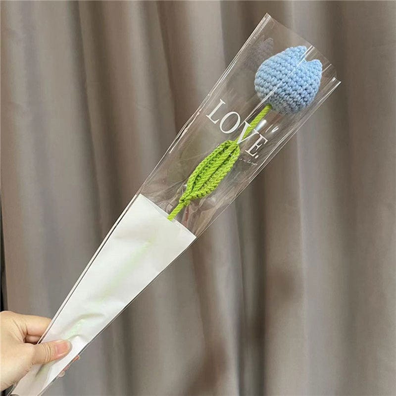 Handmade Crochet Tulip Flower - ArtGalleryZen