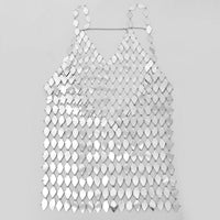 Thumbnail for Handmade Glitter Rhombic Sequin Dress - ArtGalleryZen